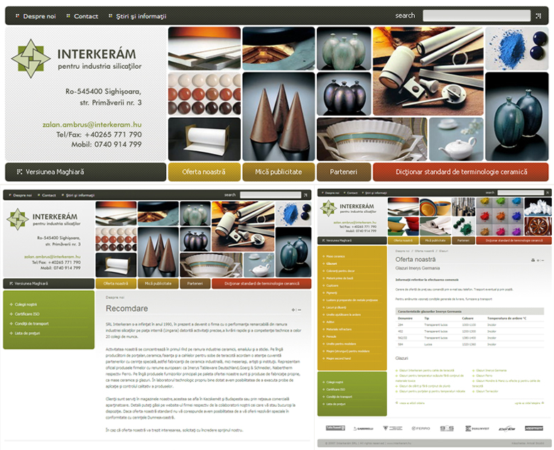 Interkerám 2.0 Web Design